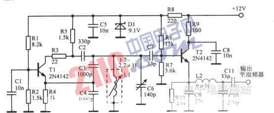 3.955?4.455MHz VF0<strong>電路圖</strong>