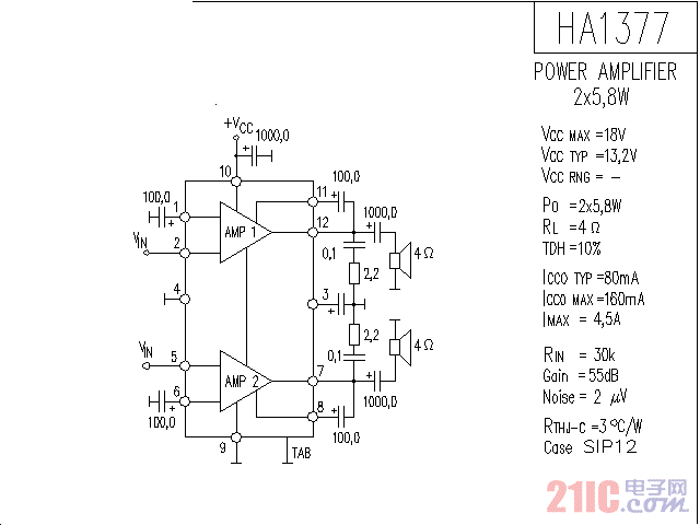 HA1377<strong><strong>集成電路</strong></strong>圖.gif