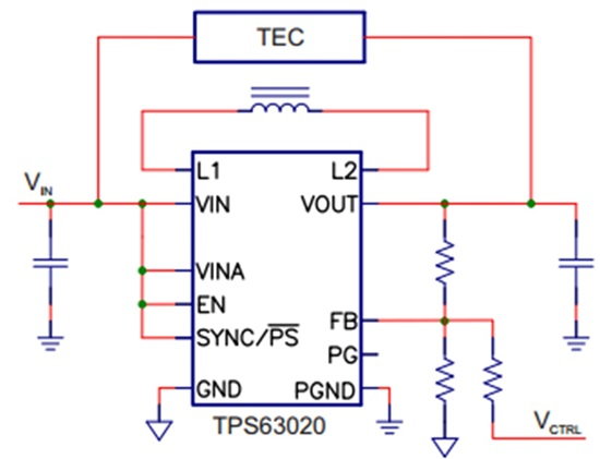 使用簡單的電路驅(qū)動 TEC