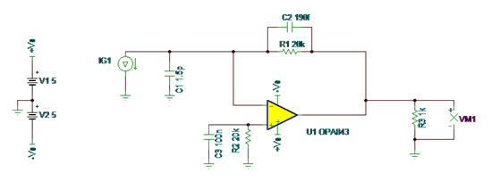 如何使用全差分放大器構(gòu)建 TIA 電路