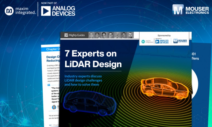 貿(mào)澤電子攜手Analog Devices推出全新電子書幫助工程師解決激光雷達(dá)設(shè)計(jì)挑戰(zhàn)