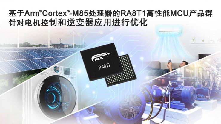 瑞薩面向電機控制應(yīng)用推出性能卓越的RA8 MCU