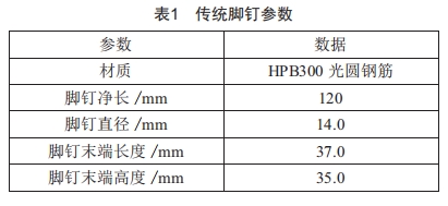 一種適用于高壓輸電線路的新型防墜腳釘?shù)难兄? />
</p>
<p>
	式中:ρ為對接焊縫強度計算值;N為軸心拉力或軸心壓力;l<sub>w</sub>為焊縫長度;h<sub>e</sub>為對接焊縫的計算厚度,在對接連接節(jié)點中取連接件的較小厚度,在T形連接節(jié)點中取腹板的厚度;?<sub>wt</sub>為對接焊縫的抗拉設(shè)計值。
</p>
<p>
	所設(shè)計的腳釘與下部附加方環(huán)焊縫為熔透對接 焊縫,焊條為E43型,主要受拉應力,經(jīng)取值,作業(yè)人員體重及腳釘最大瞬時受力N≤1961.33N,l<sub>w</sub>=16mm,h<sub>e</sub>=14mm。
</p>
<p>
	經(jīng)計算<span>ρ</span>=N/(l<sub>w</sub>h<sub>e</sub>)≈8.76N/mm<sup>2</sup>,查閱GB 50017—2017《鋼結(jié)構(gòu)設(shè)計標準》<sup>[5]</sup>,對接焊縫的抗拉設(shè)計值<span>?</span><sub>wt</sub>=170 N/mm<sup>2</sup>,得出ρ≤<span>?</span><sub>wt</sub>,滿足承載力要求。
</p>
<p>
	5    應用效果
</p>
<p>
	新建線路直接采用防墜腳釘即可,對運行線路則需改造、替換原腳釘為防墜腳釘,施工簡單,無須停電。腳釘防墜落裝置因其安全易用、簡單輕便、成本低等特點廣受現(xiàn)場歡迎,較容易在新舊線路上推廣應用。
</p>
<p>
	目前,已計劃在500 kV某158基桿塔上共安裝使用24834支防墜腳釘,按照每支腳釘批量制作費用20元算,需投資49.68萬元,每基塔成本3144元。投資約為導軌式裝置保守平均投資2萬元/基的15.72%,相對導軌式可節(jié)省266.32萬元。
</p>
<p>
	若以超高壓公司 目前已運行的上萬基鐵塔計算,使用導軌式裝置,至少要投資約2億元,而推廣使用腳釘式防墜裝置,總投資約為3千萬元,可為公司至少節(jié)省約1.7億元的資金。如推廣到國網(wǎng)公司、全國輸電線路,其經(jīng)濟效益將更加可觀。
</p>
<p>
	6結(jié)束語
</p>
<p>
	在新建線路中應考慮將防墜落腳釘納入線路及桿塔結(jié)構(gòu)設(shè)計中,并共同計算投資比例。選擇合理的防墜落腳釘裝置不但能有效降低登塔安全風險,提高登塔人員登高安全性,也能有效減輕登塔人員作業(yè)強度。因此,深入研究桿塔防墜落腳釘裝置的優(yōu)化和應用,是每一個輸電線路工作人員應該重視的課題。
</p>
<p>
	[參考文獻]
</p>
<p>
	[1]彭向陽,周華敏,姚森敬.輸電線路桿塔防墜落裝置應用現(xiàn)狀及展望[J].廣東電力,2010,23(12):1-7.
</p>
<p>
	[2]劉寶龍,李昌甫,陸文叁,等.攀登超(特)<a href=