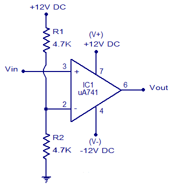 基于運(yùn)算放大器的電壓比較器電路圖