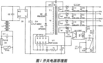 單端反激式開關(guān)電源的控制原理