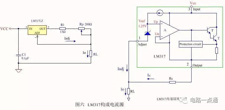 恒流源調(diào)穩(wěn)壓芯片LM317構(gòu)成的恒流源介紹