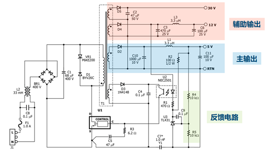 開關(guān)電源多路輸出電源的電路結(jié)構(gòu)設(shè)計