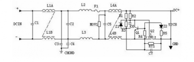 開關(guān)電源電路中的電磁干擾濾波器