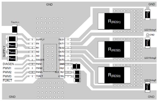 LED車燈之TPS92633-Q1獨特的設(shè)計