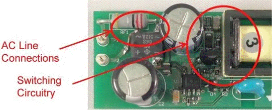 電源中怎么樣找到作為寄生元件的100fF電容器