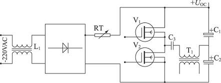 負溫度系數(shù)電阻組成的輸入軟啟動電路