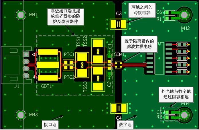  RS485接口電路分地設(shè)計