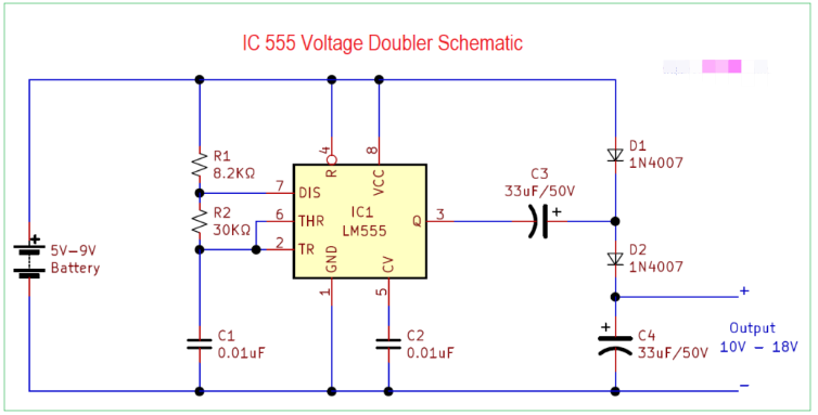 12V至24V倍壓器電路圖設(shè)計