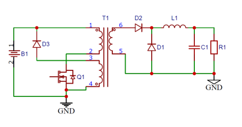 單端正激式開關(guān)電源的典型電路分享