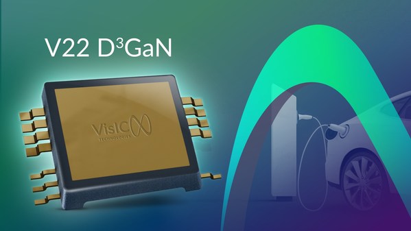 VisIC’s 2nd generation, lowest RDS (on) D3GaN (Direct Drive D-Mode) V22 switch