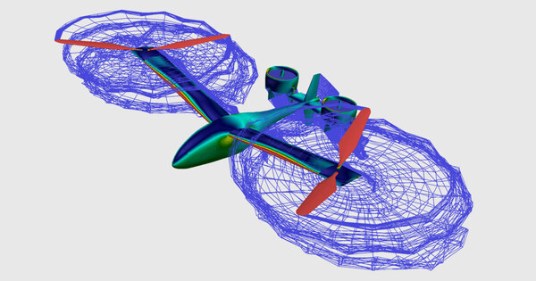 FlightStream® 獨(dú)特的表面渦量、邊界層分離和黏性分析功能，可對(duì)有動(dòng)力和無(wú)動(dòng)力配置的非常規(guī)飛行器進(jìn)行快速分析。