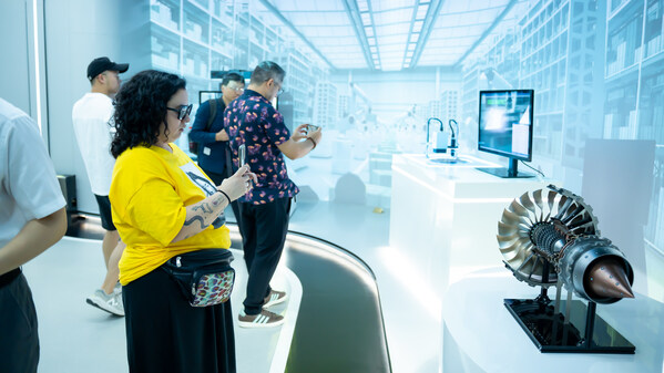 Photo shows a Latin American media visiting group visited the Vision Valley of China in Xiaoshan District, Hangzhou, east China's Zhejiang Province on September 22, 2024.