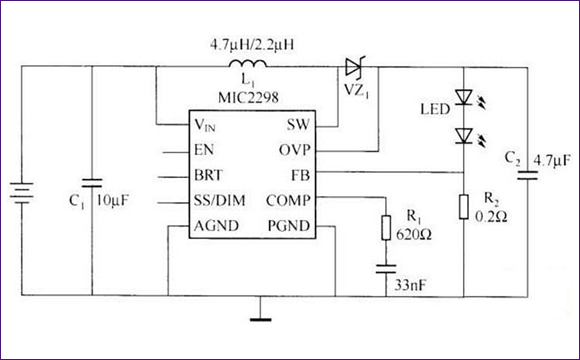 MIC2298(gu)ɵ(q)(dng)LED·D